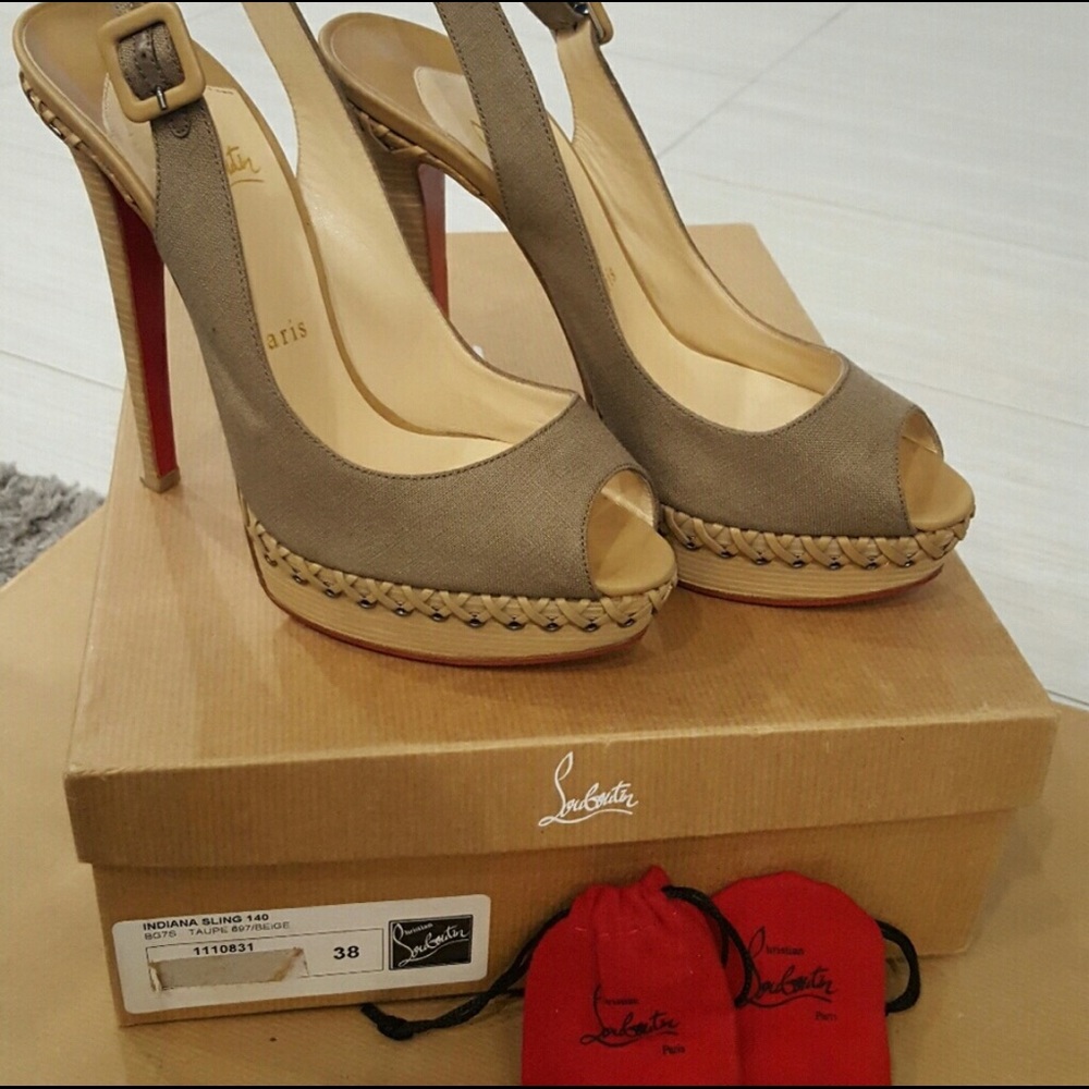 Christian Louboutin Indiana Sling 140 Size 38